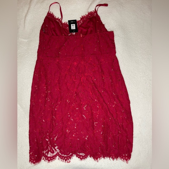 Fashion Nova Dropping Hints Lace Dress - Picture 4 of 6